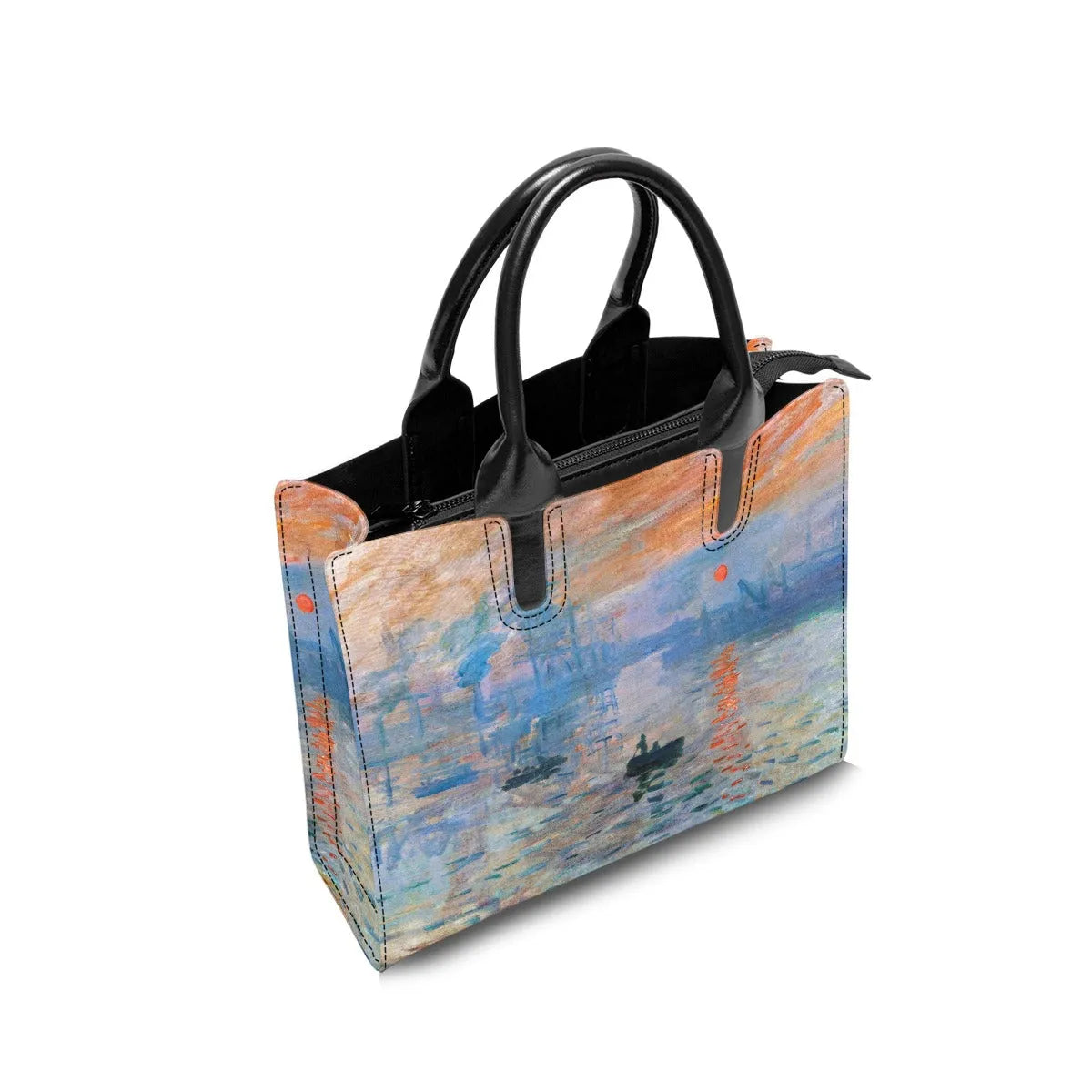 Impression Sunrise by Claude Monet Art Fashion Handbag