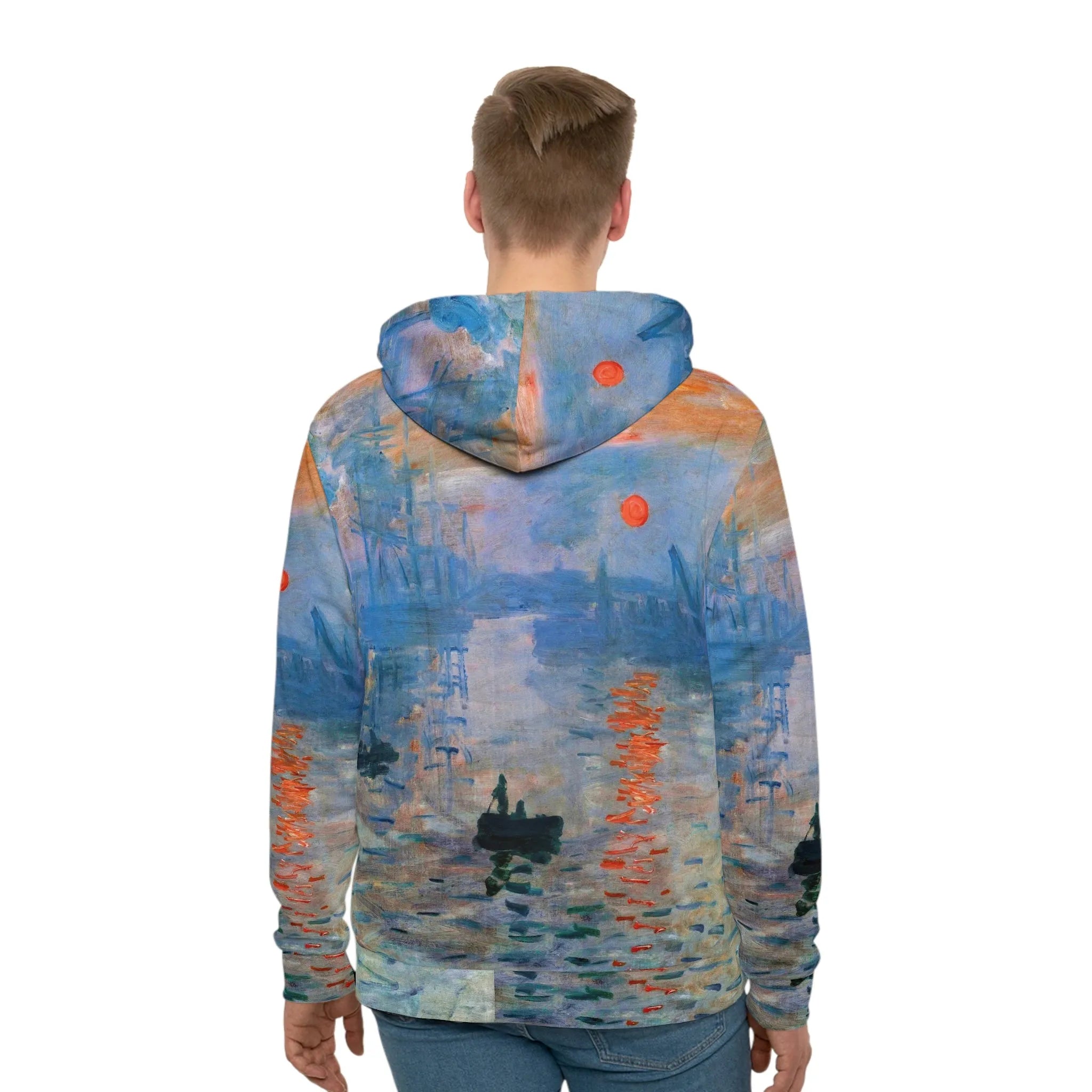 Impression Sunrise by Claude Monet Art Hoodie