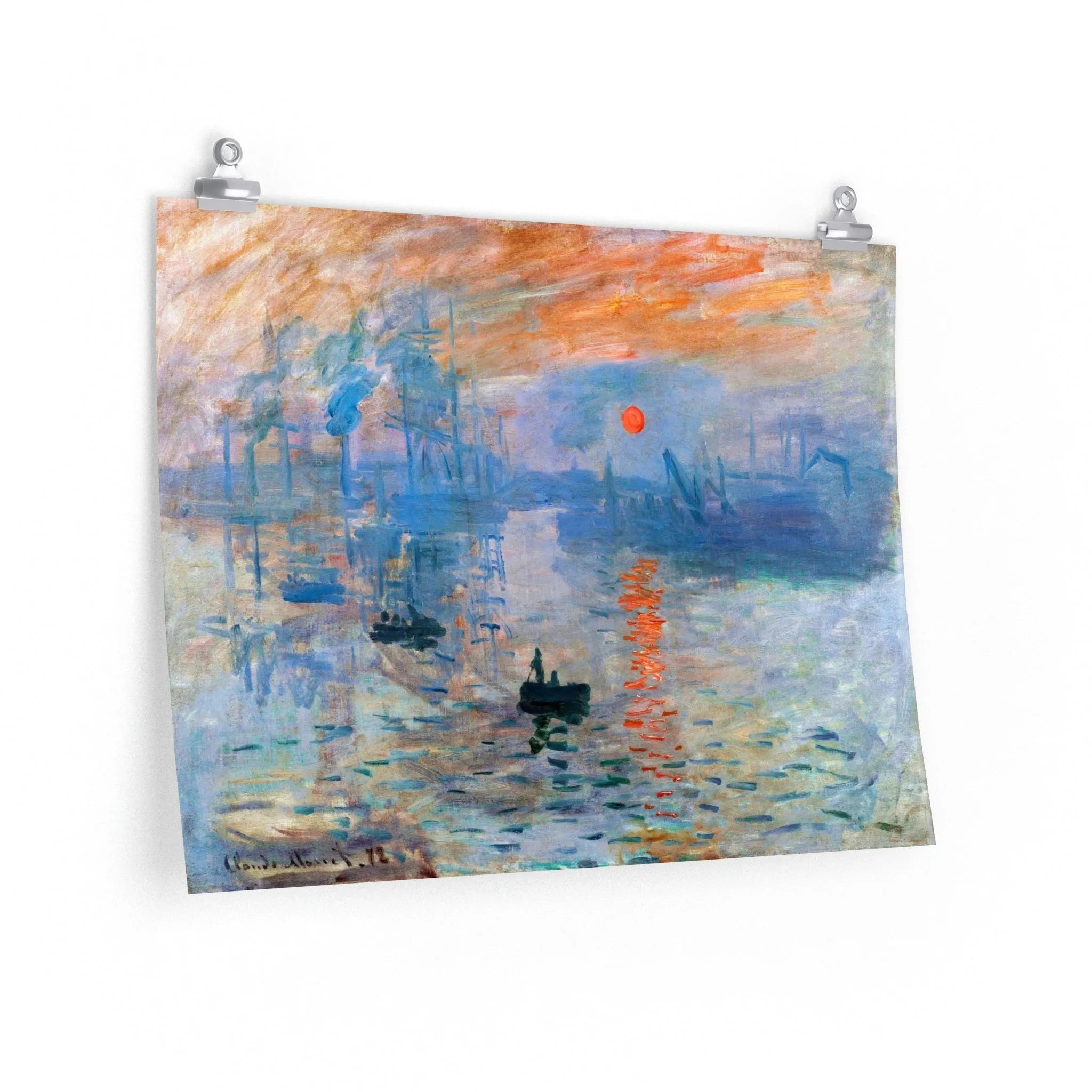 Impression Sunrise by Claude Monet Art Premium Posters