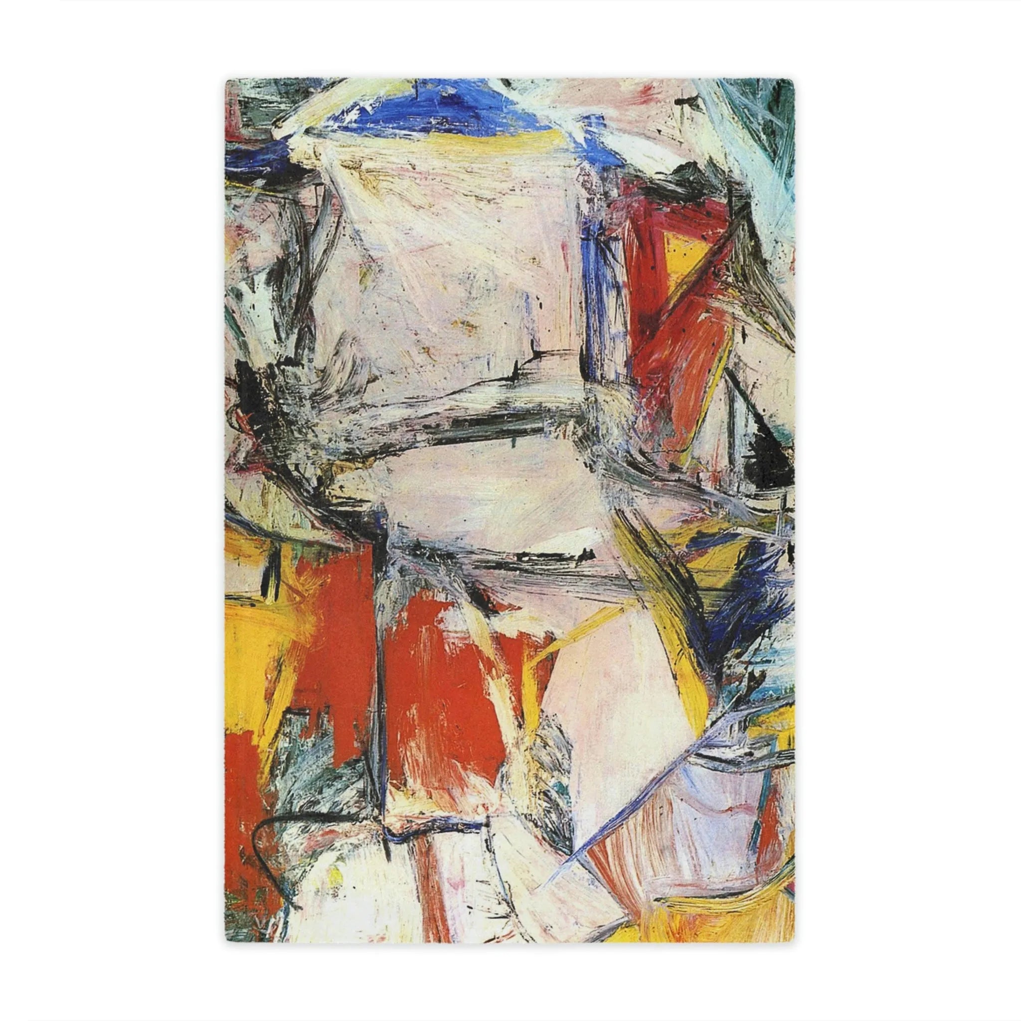 Luxurious Interchange Art Blanket by Willem de Kooning