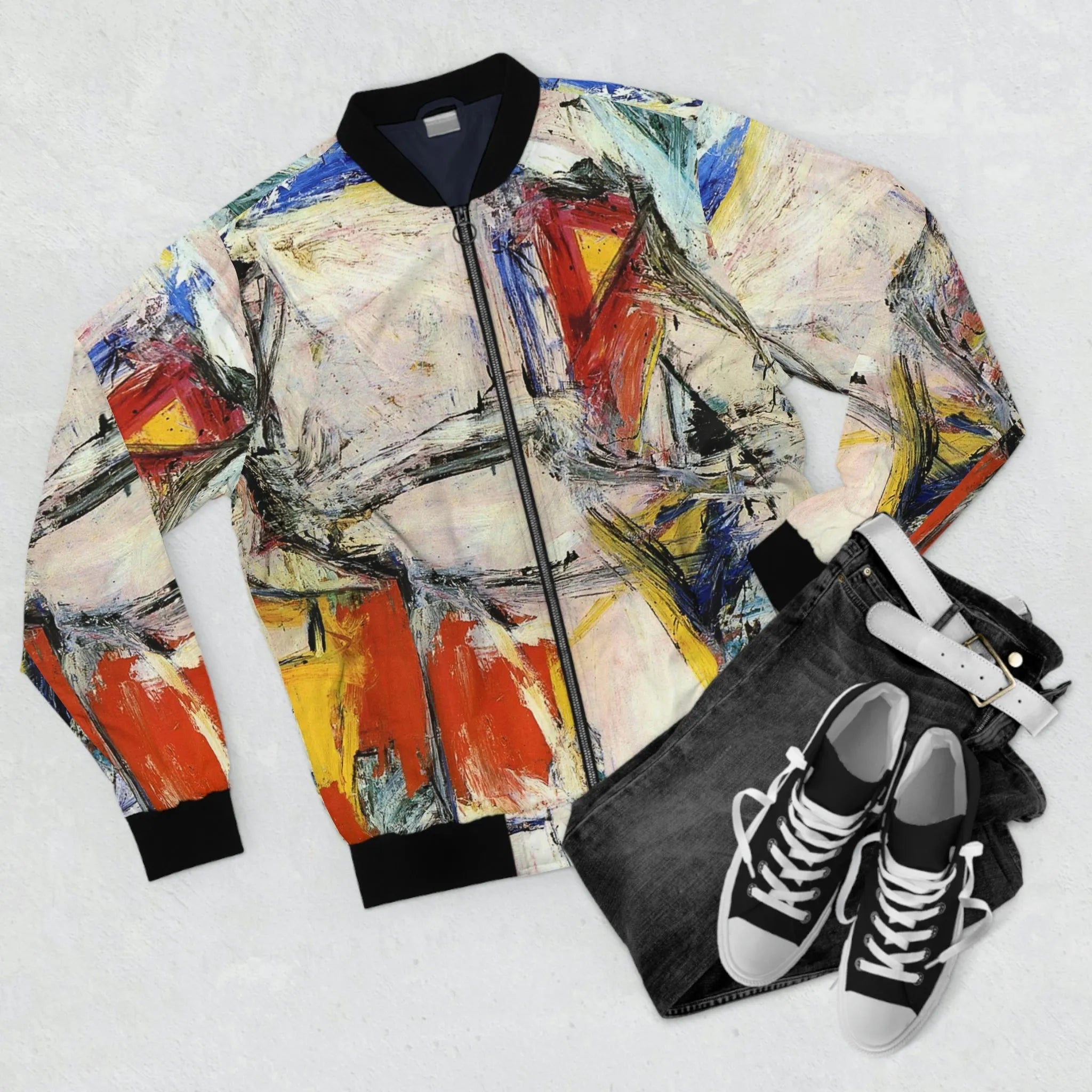 Interchange by Willem de Kooning Art Bomber Jacket