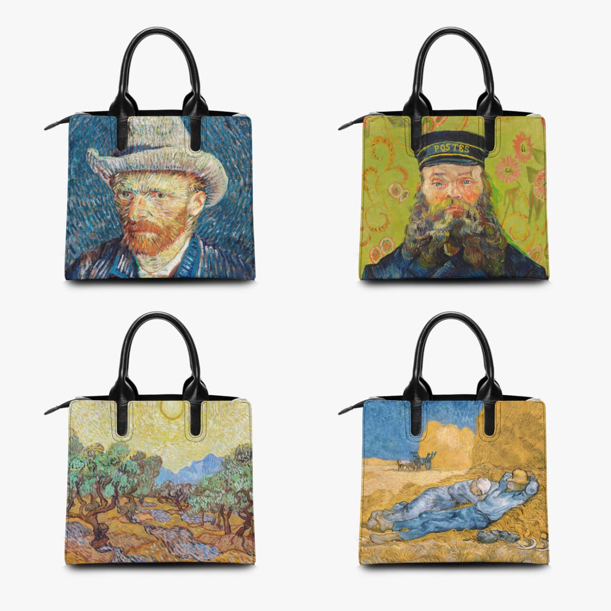 Irises by Vincent van Gogh Art Fashion Handbag