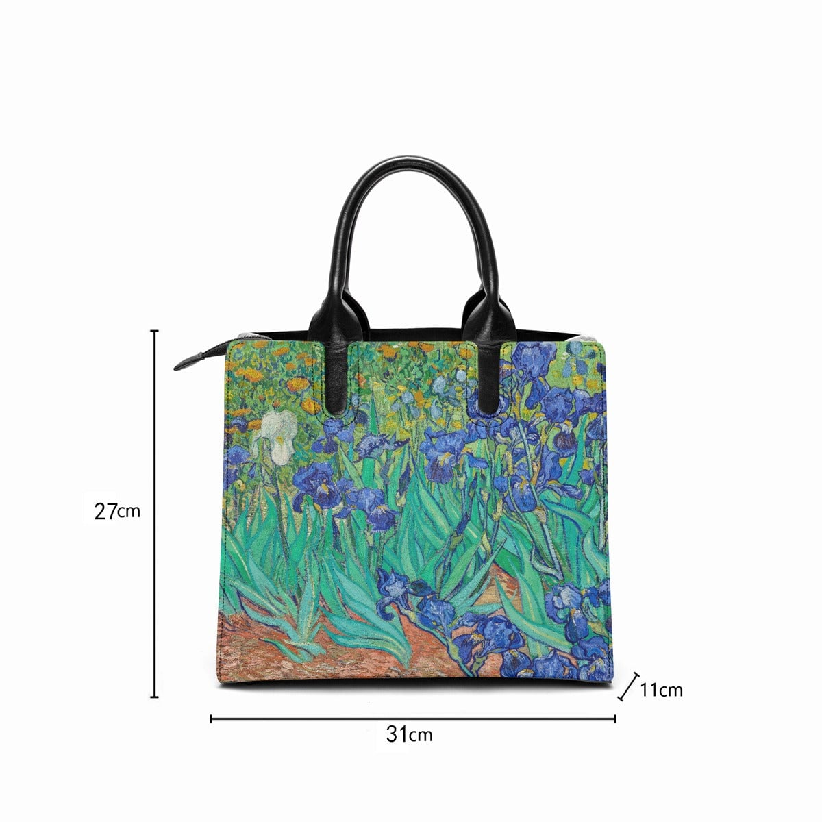 Irises by Vincent van Gogh Art Fashion Handbag