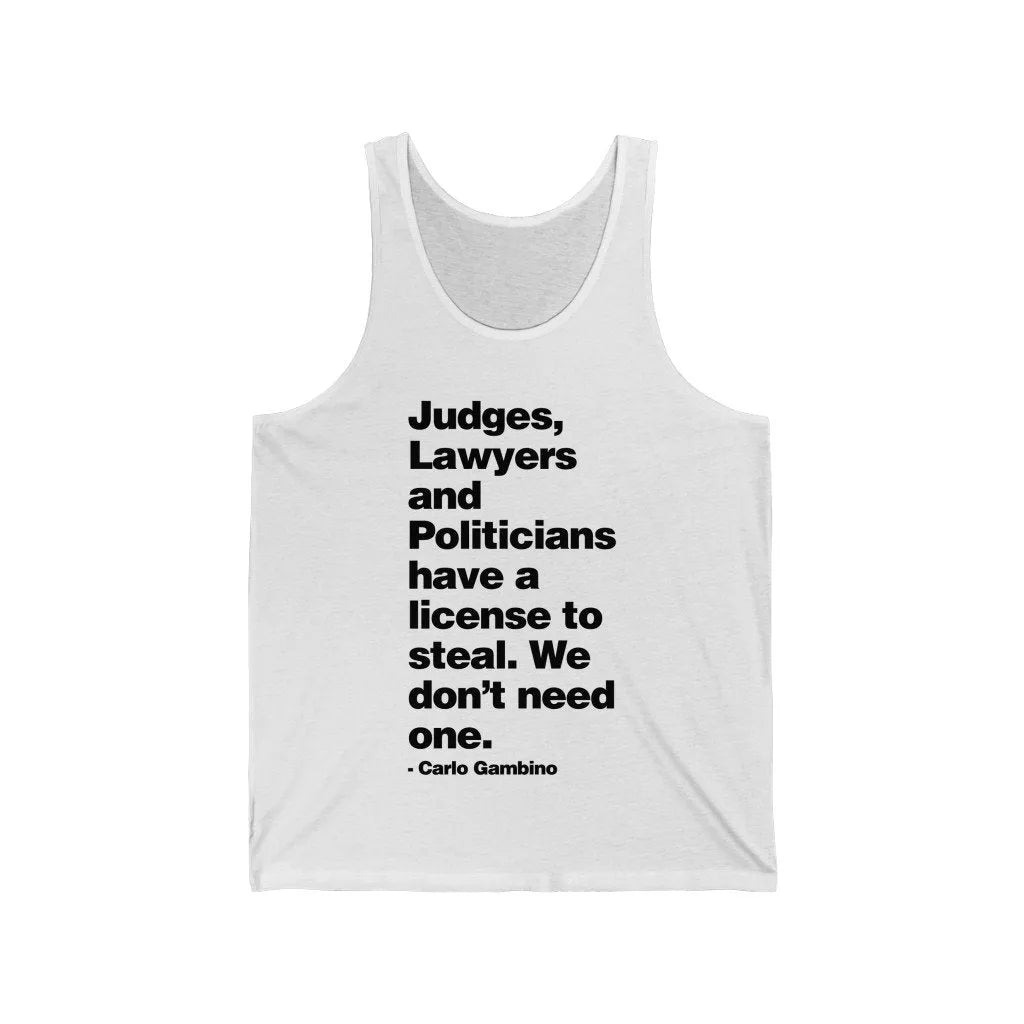 Judges lawyers and politicians Carlo Gambino Tank Top