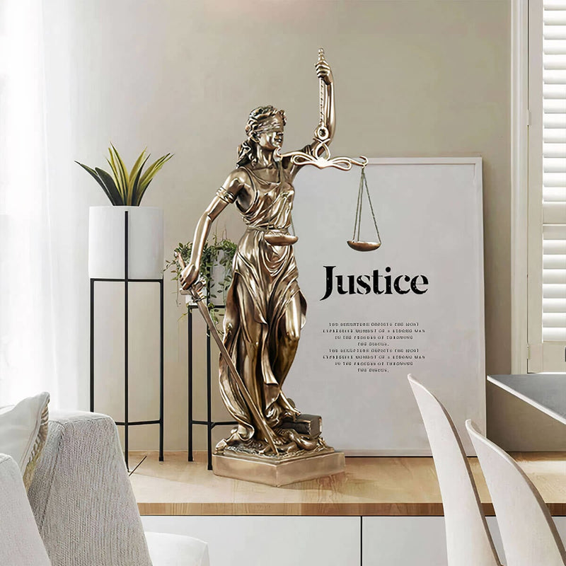 Justice Themis Statue Goddess Justitia Sculpture