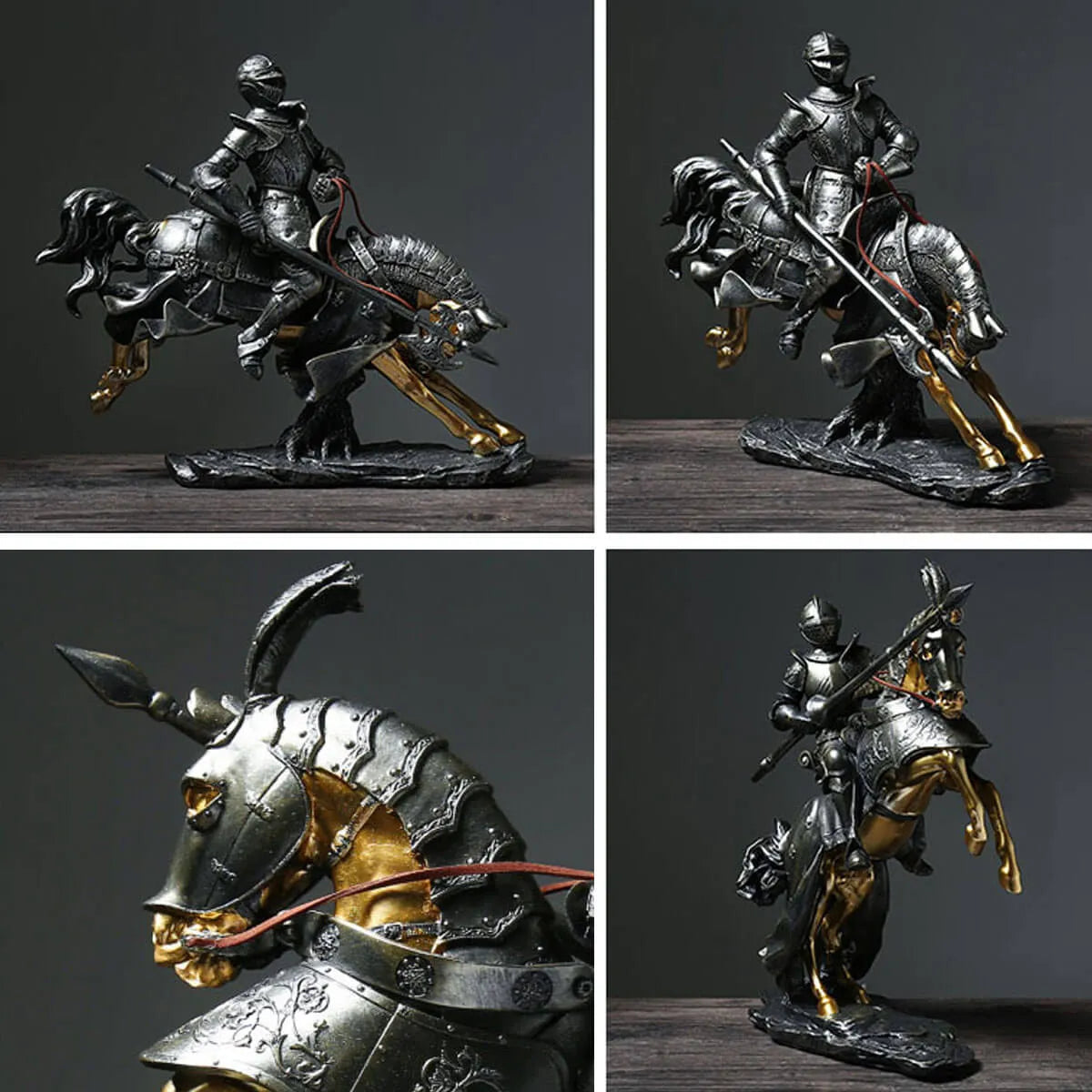 Knight Figure Statue Swordsman Cavalier Sculpture