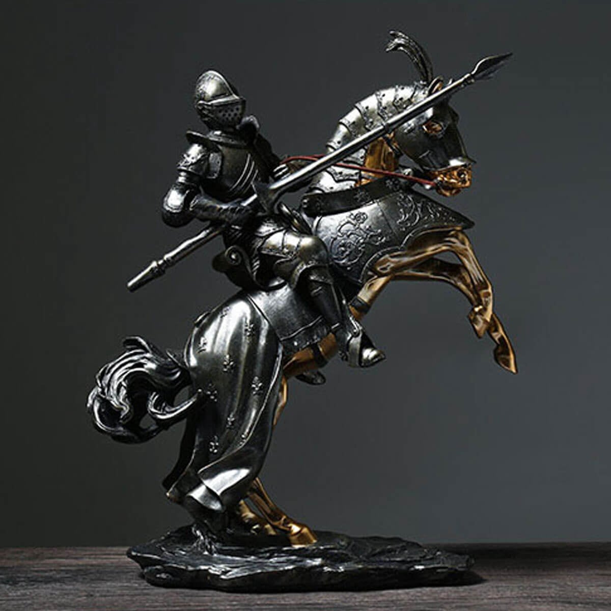 Knight Figure Statue Swordsman Cavalier Sculpture