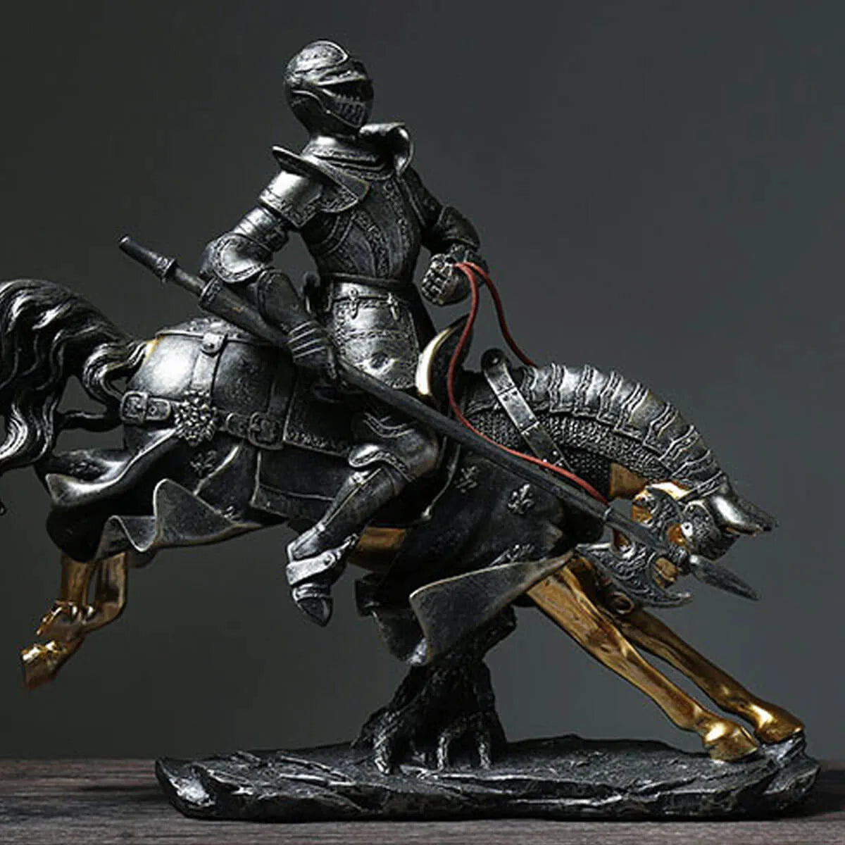 Knight Figure Statue Swordsman Cavalier Sculpture