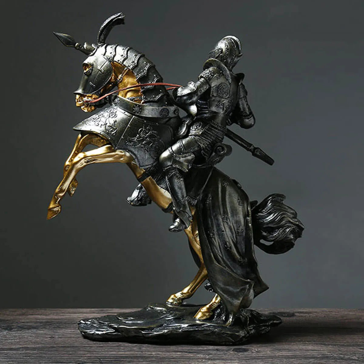 Knight Figure Statue Swordsman Cavalier Sculpture