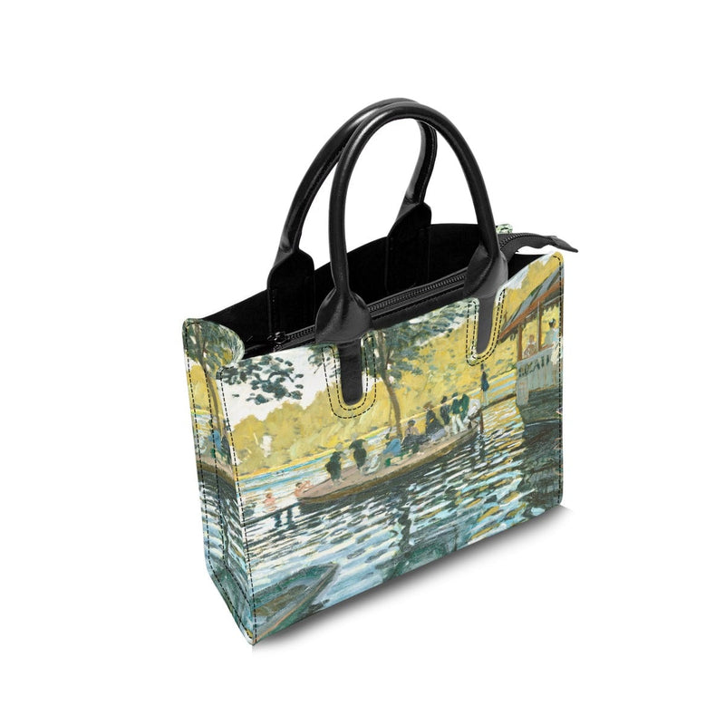 La Grenouillère 1869 by Claude Monet Art Fashion Handbag