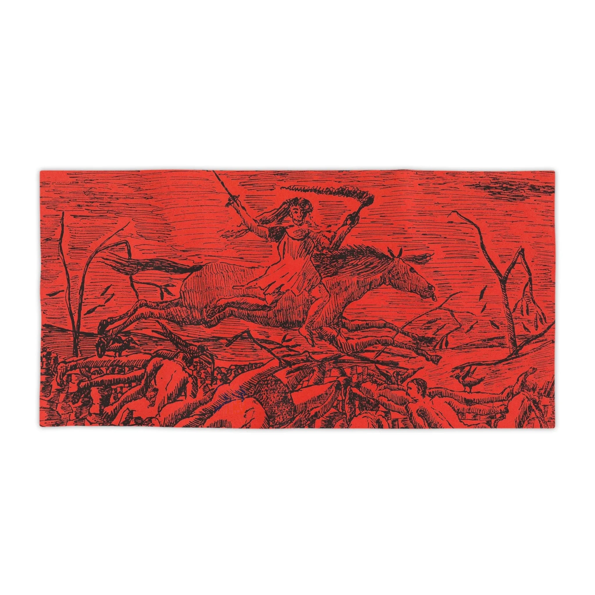 La Guerre The War by Henri Rousseau Art Beach Towels