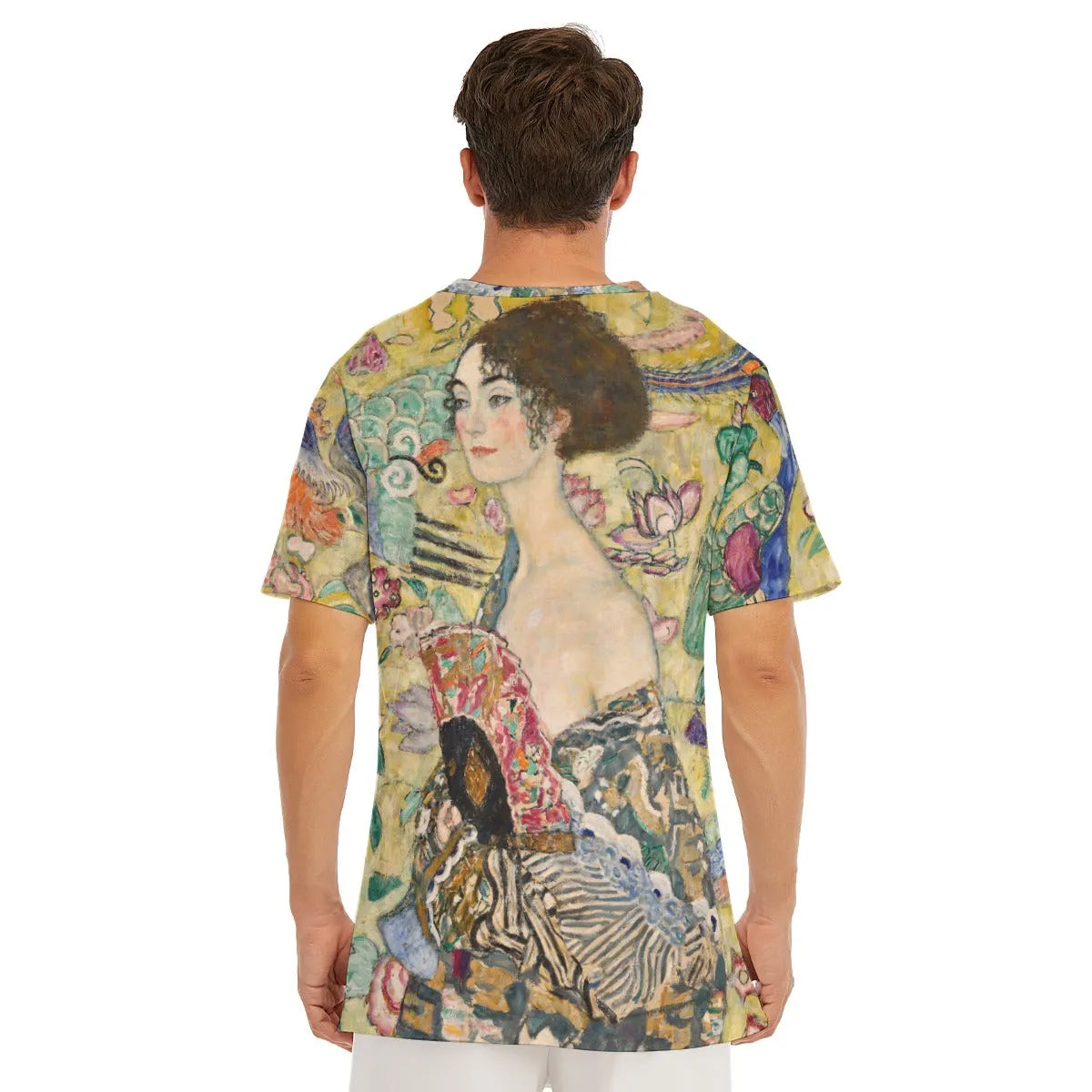 Lady with Fan Painting by Gustav Klimt T-Shirt