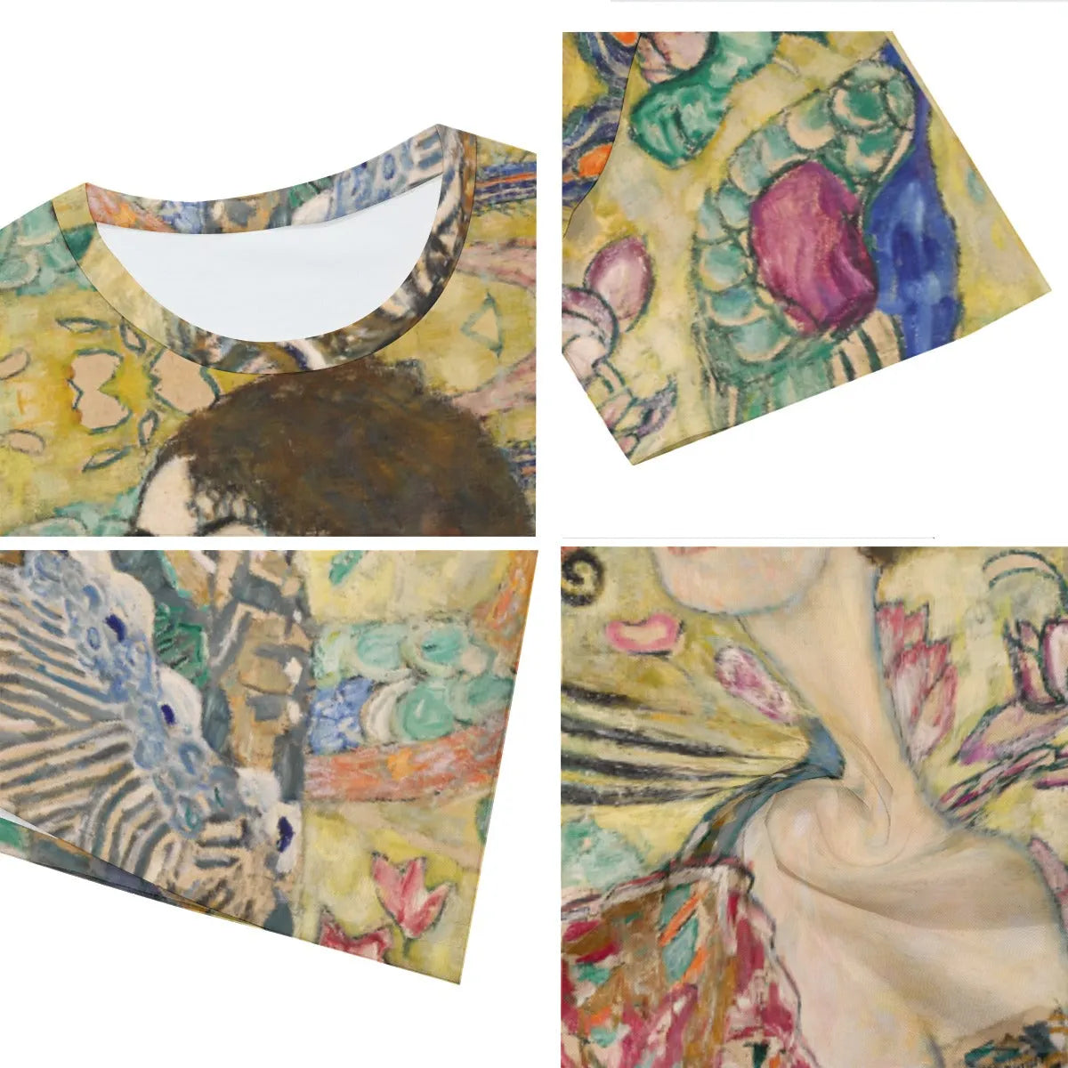 Lady with Fan Painting by Gustav Klimt T-Shirt