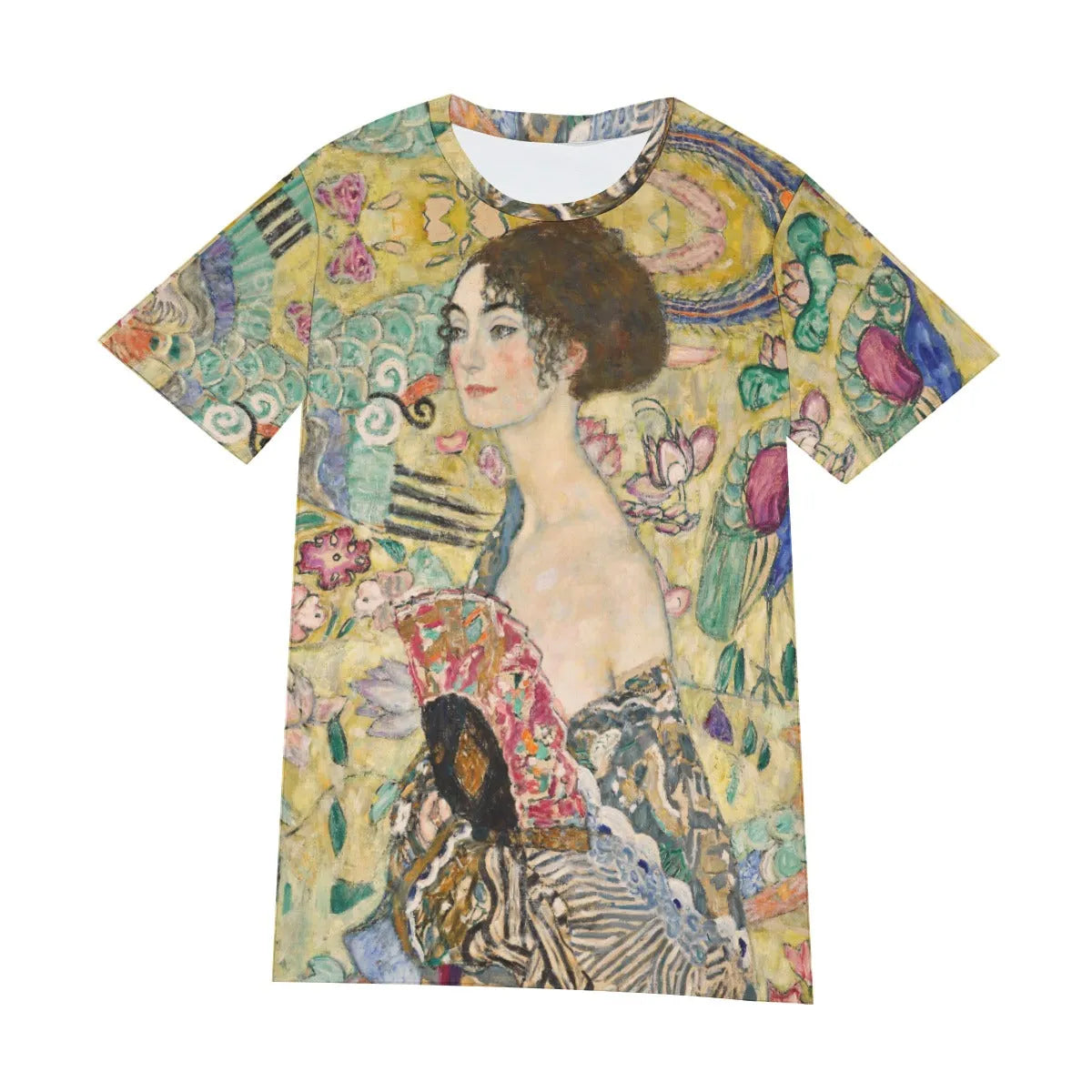 Lady with Fan Painting by Gustav Klimt T-Shirt