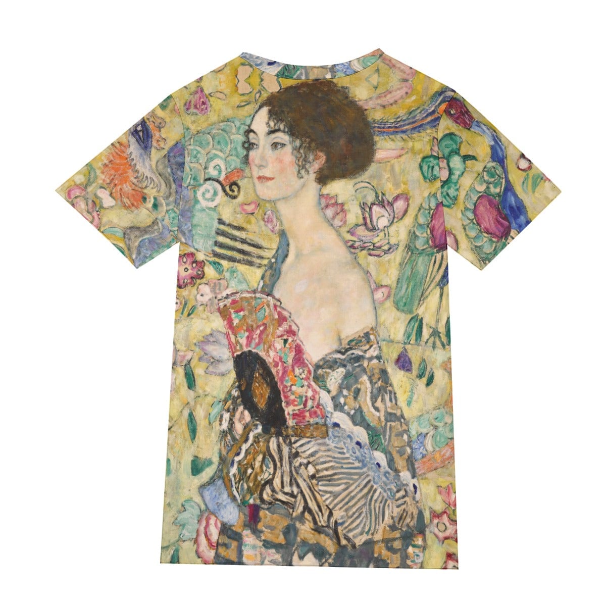 Lady with Fan Painting by Gustav Klimt T-Shirt