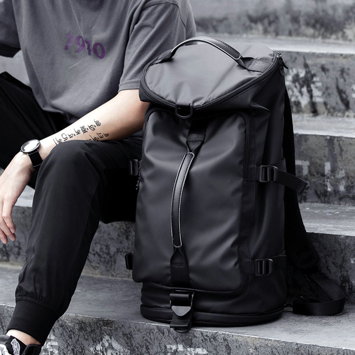 Durable water-resistant Backpack Duffel Bag for all weather conditions