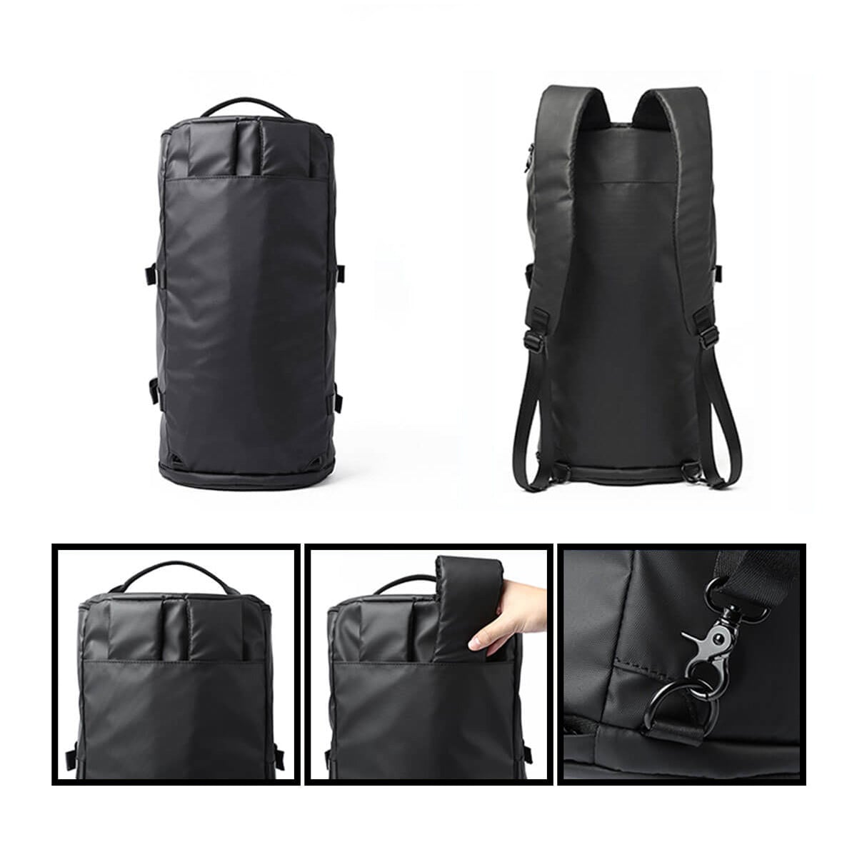 Versatile Backpack Duffel Bag with detachable shoulder strap