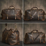 Large Brown Duffel Bag for Travel