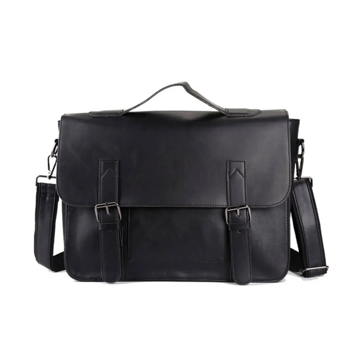 Large Vintage Horse Leather Briefcase Business Messenger Bag