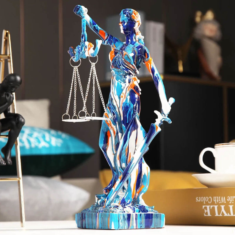 Lawyer Sculpture: Justice Goddess in Abstract Art - Perfect Gift