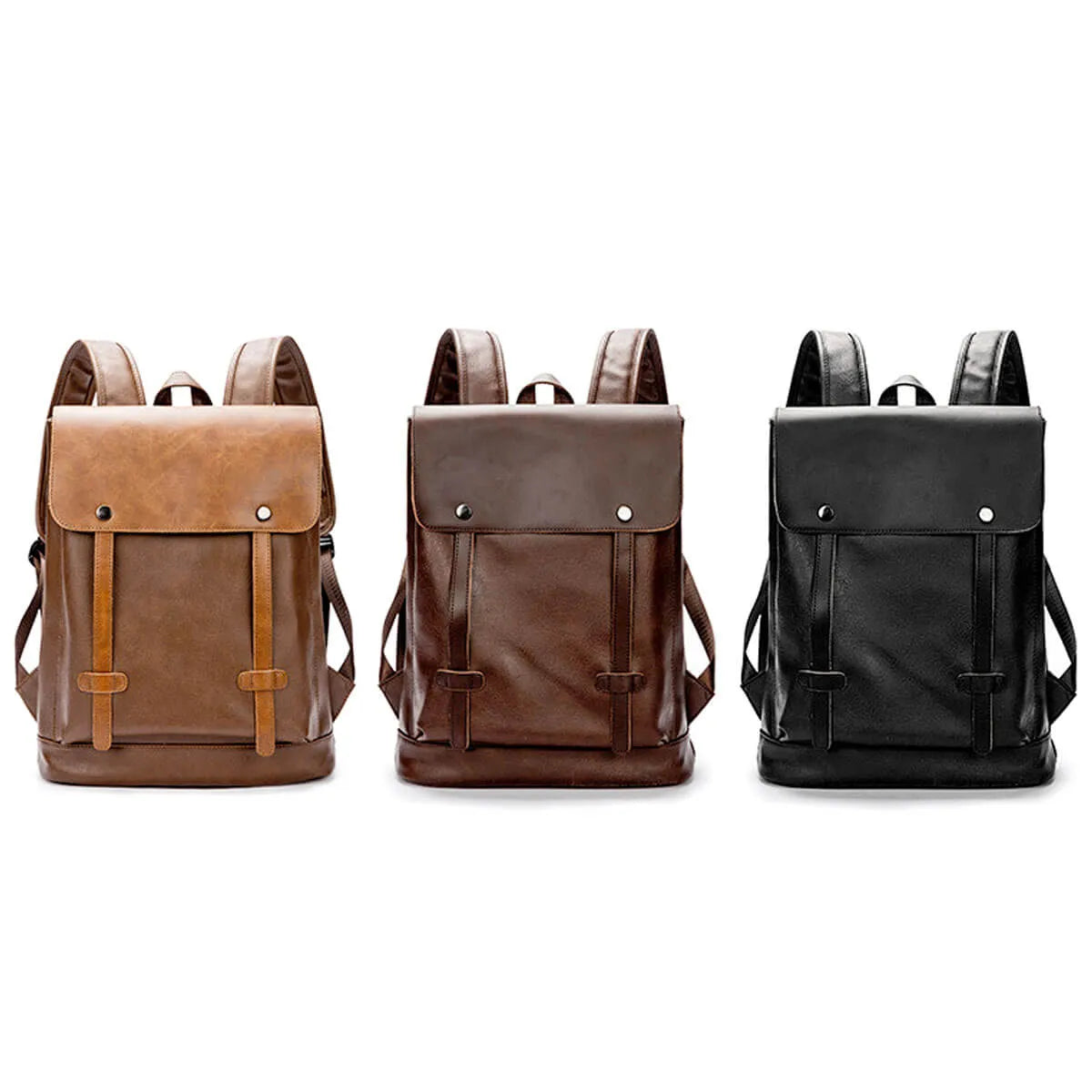 Leather Anti-Theft Waterproof Vintage Backpack