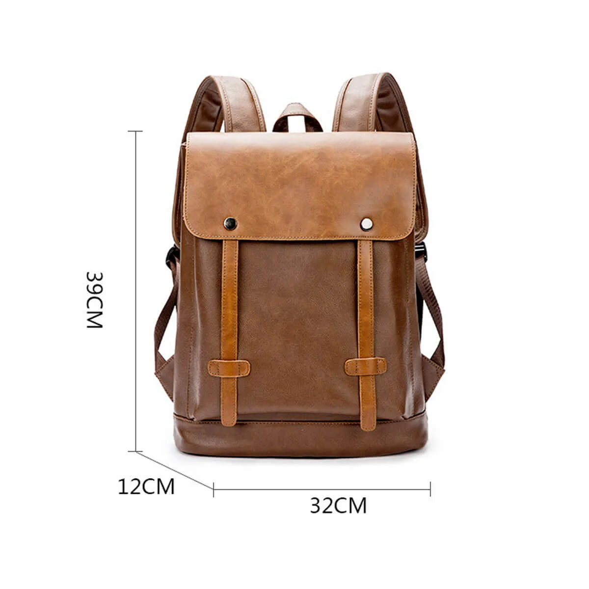 Leather Anti-Theft Waterproof Vintage Backpack