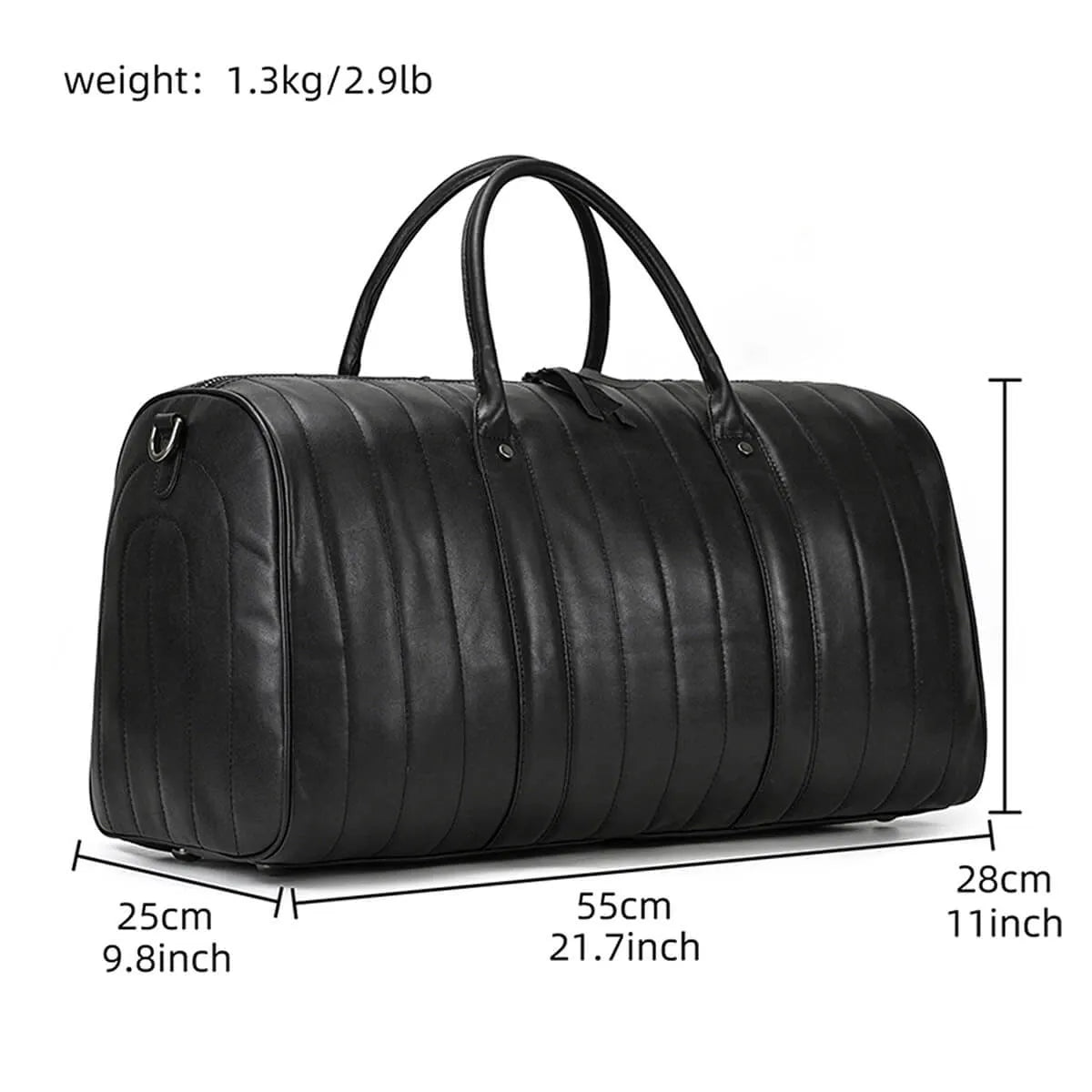 Leather Hand Luggage Luxury Shoulder Travel Bag