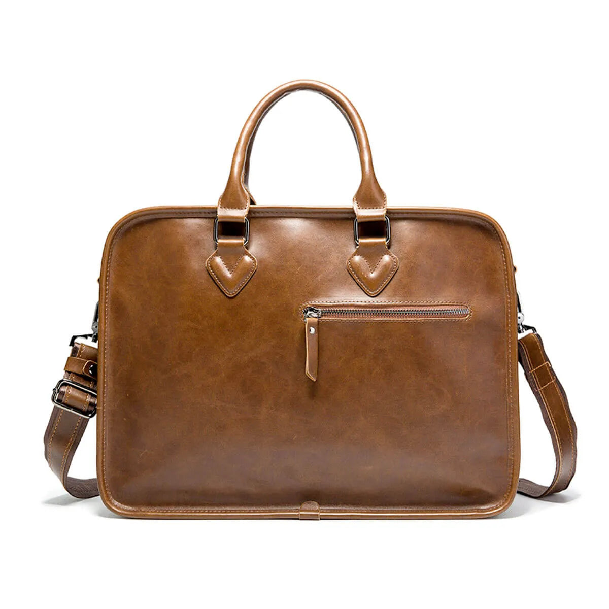 Leather Vintage Luxury Shoulder Laptop Briefcase