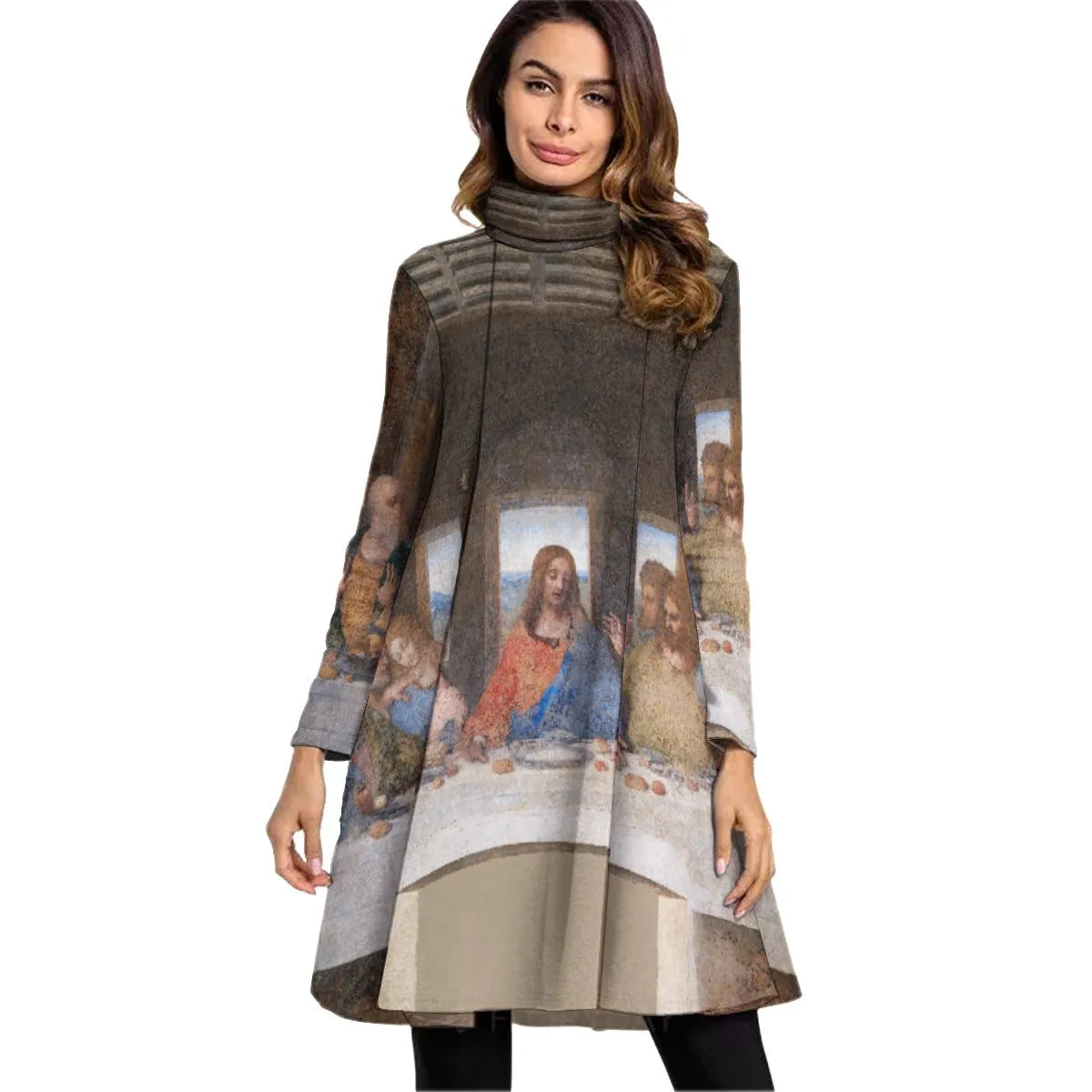 Leonardo Da Vinci The Last Supper Art Dress Long Sleeve