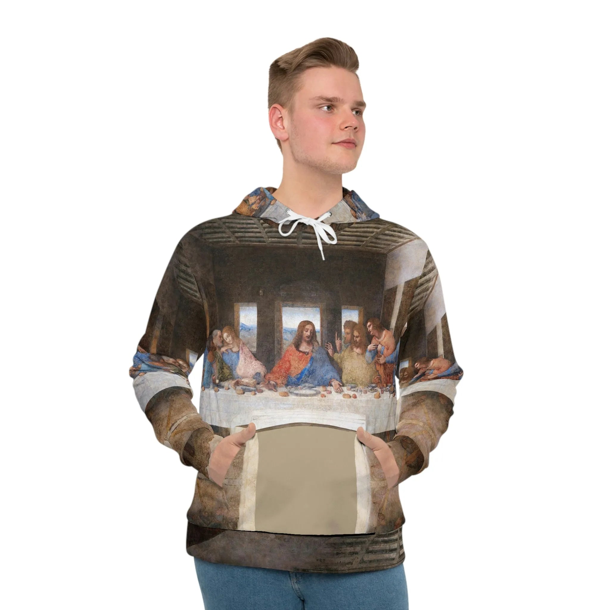 Leonardo Da Vinci The Last Supper Art Hoodie