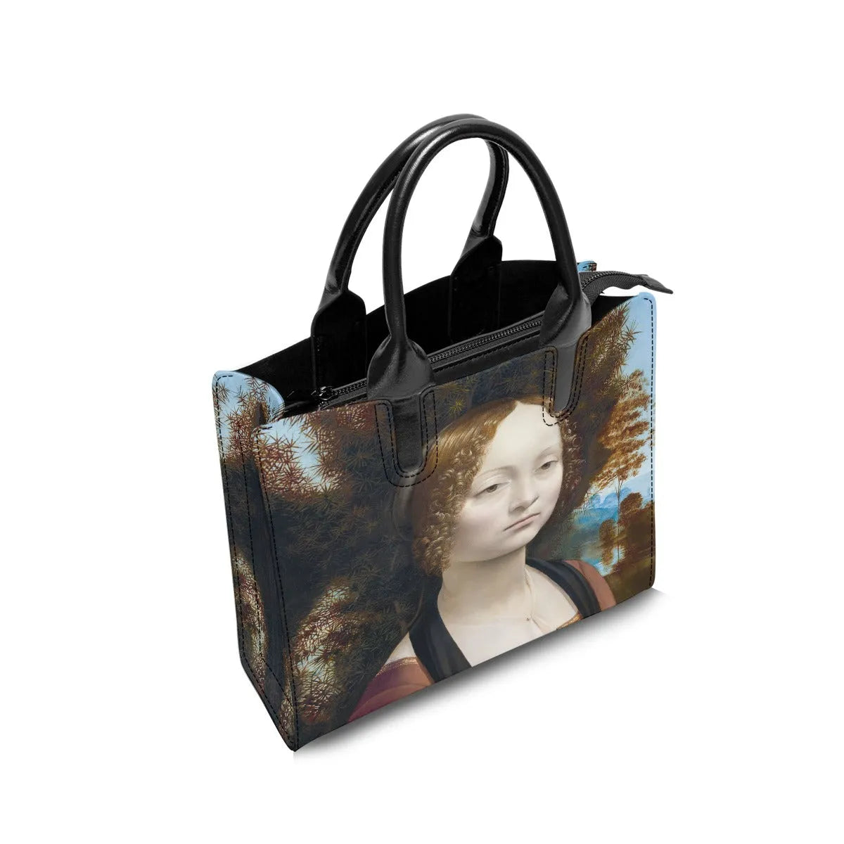 Leonardo da Vinci’s Ginevra de’ Benci Art Fashion Handbag