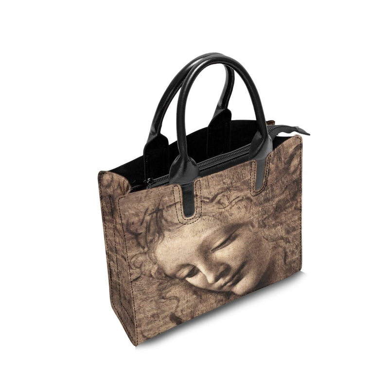 Leonardo da Vinci’s La Scapigliata Art Leather Handbag
