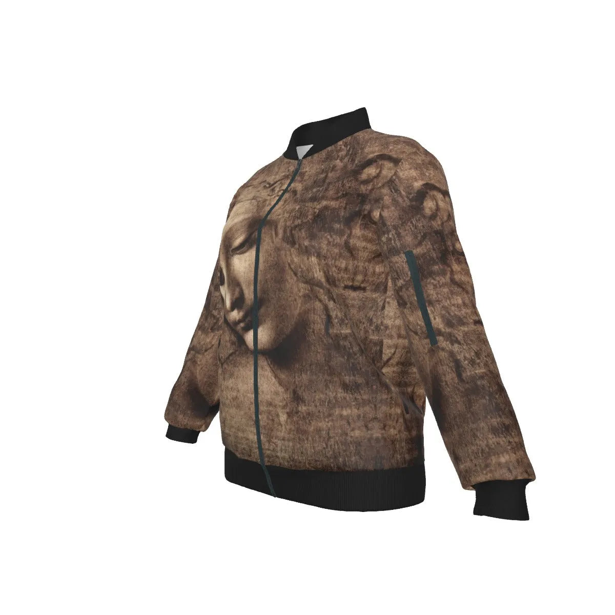 Leonardo da Vinci’s La Scapigliata Women’s Bomber Jacket