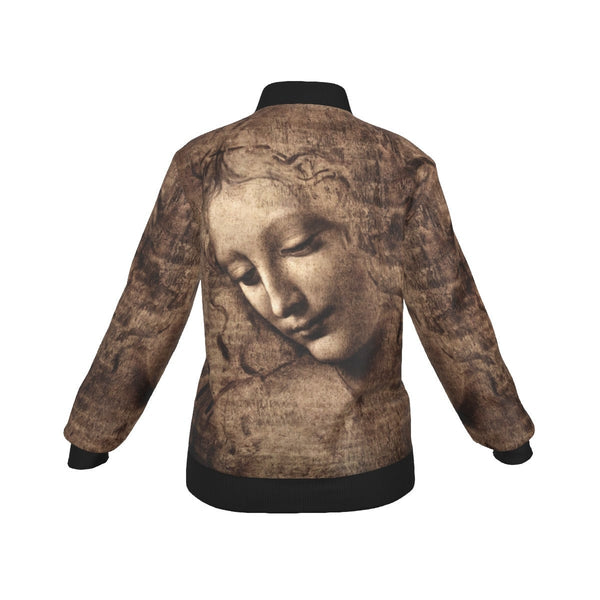 Leonardo da Vinci’s La Scapigliata Women’s Bomber Jacket