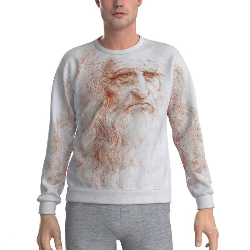 Leonardo da Vinci’s Self-portrait Art Sweatshirt
