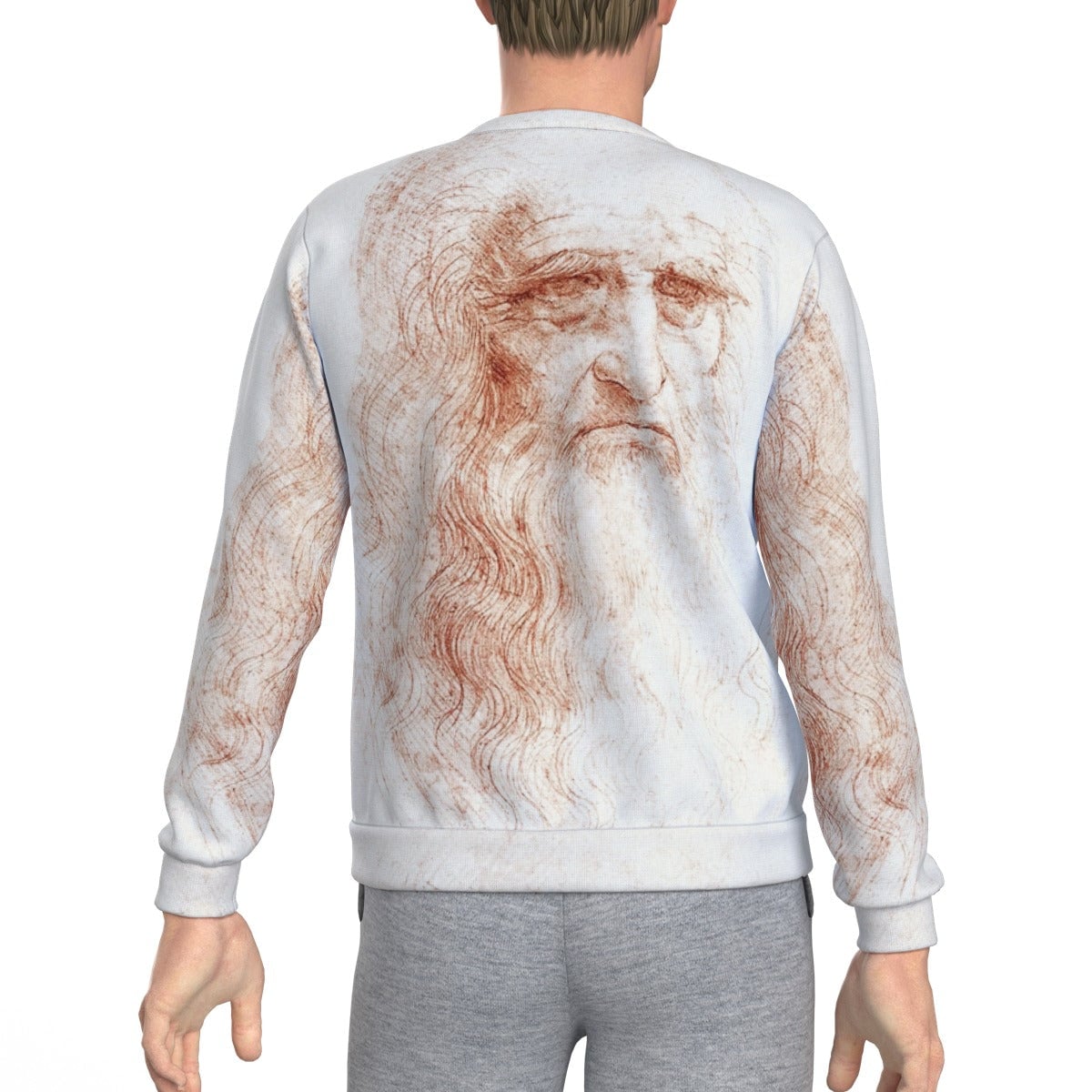 Leonardo da Vinci’s Self-portrait Art Sweatshirt