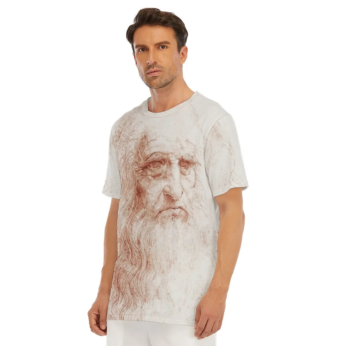 Leonardo da Vinci’s Self-portrait T-Shirt - Art Tee