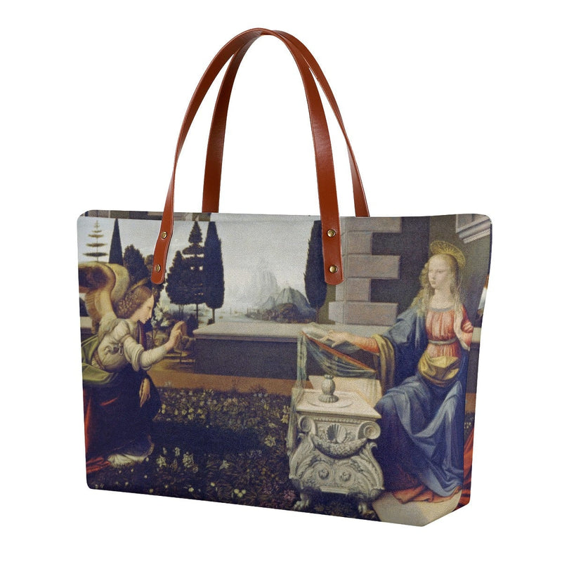 Leonardo da Vinci’s The Annunciation Tote Bag