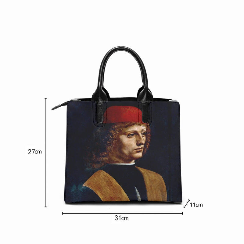 Leonardo da Vinci’s The Portrait of a Musician Art Handbag