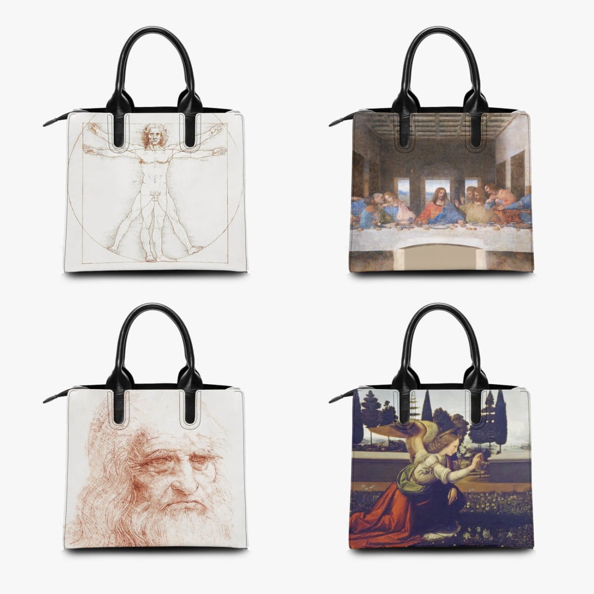 Leonardo da Vinci’s The Portrait of a Musician Art Handbag