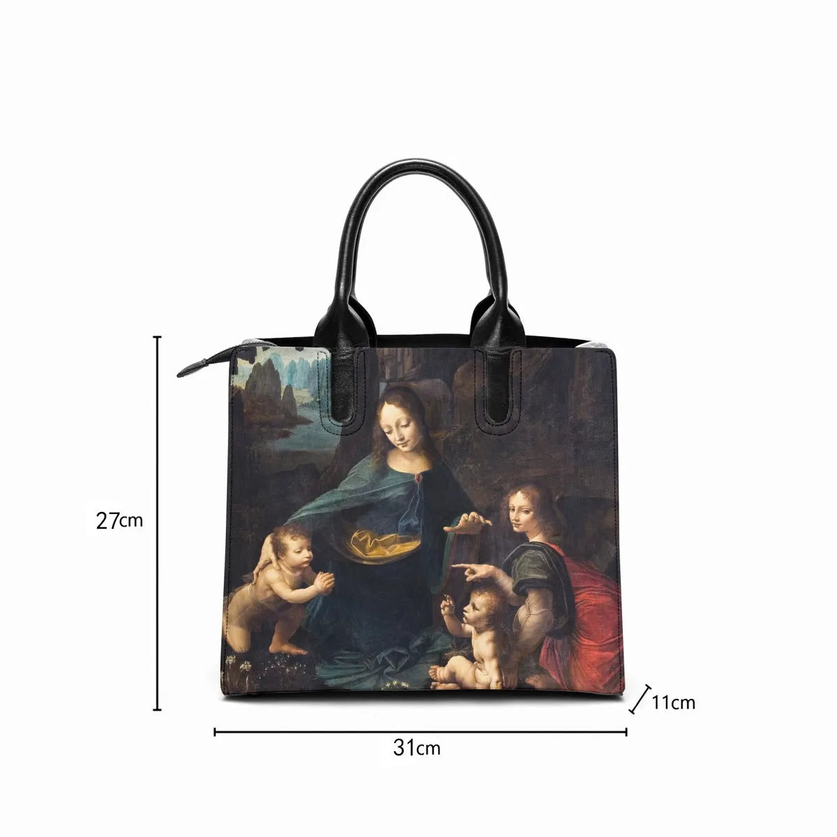 Leonardo da Vinci’s The Virgin of the Rocks Art Handbag