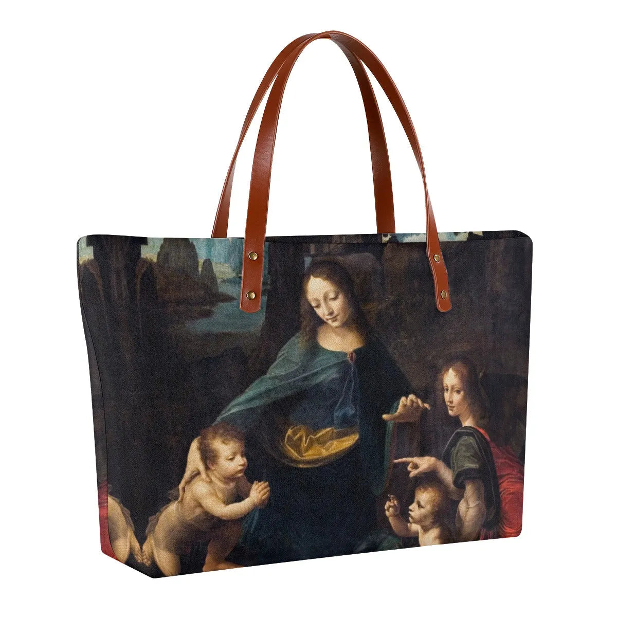 Leonardo da Vinci’s The Virgin of the Rocks Tote Bag