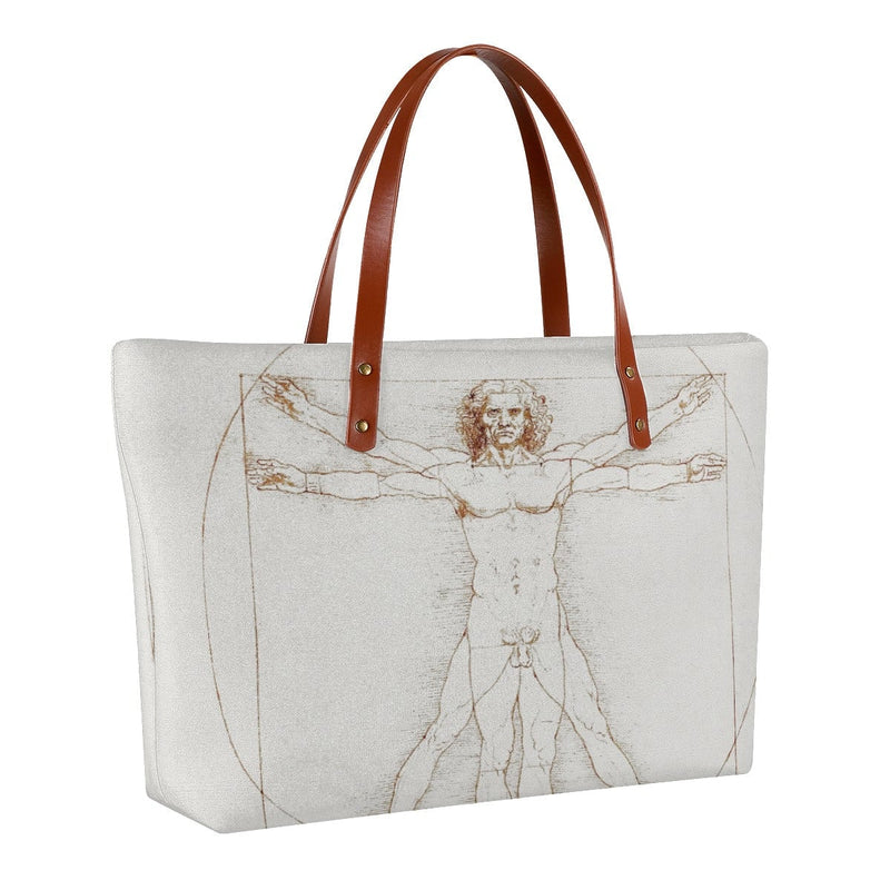 Leonardo da Vinci’s Vitruvian Man Art Tote Bag