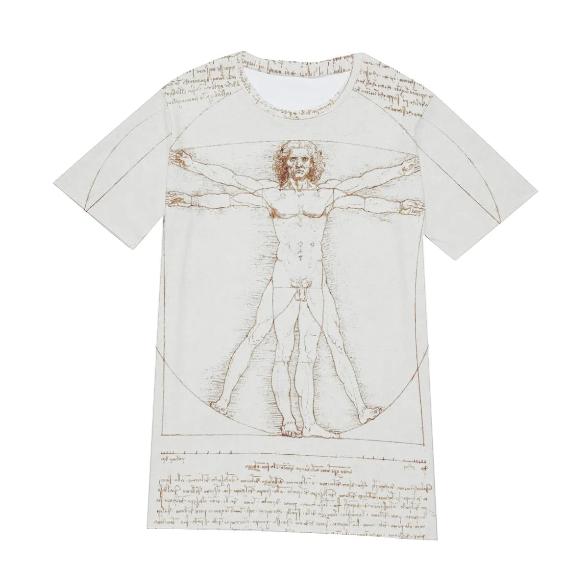 Leonardo da Vinci’s Vitruvian Man T-Shirt - Iconic Painting