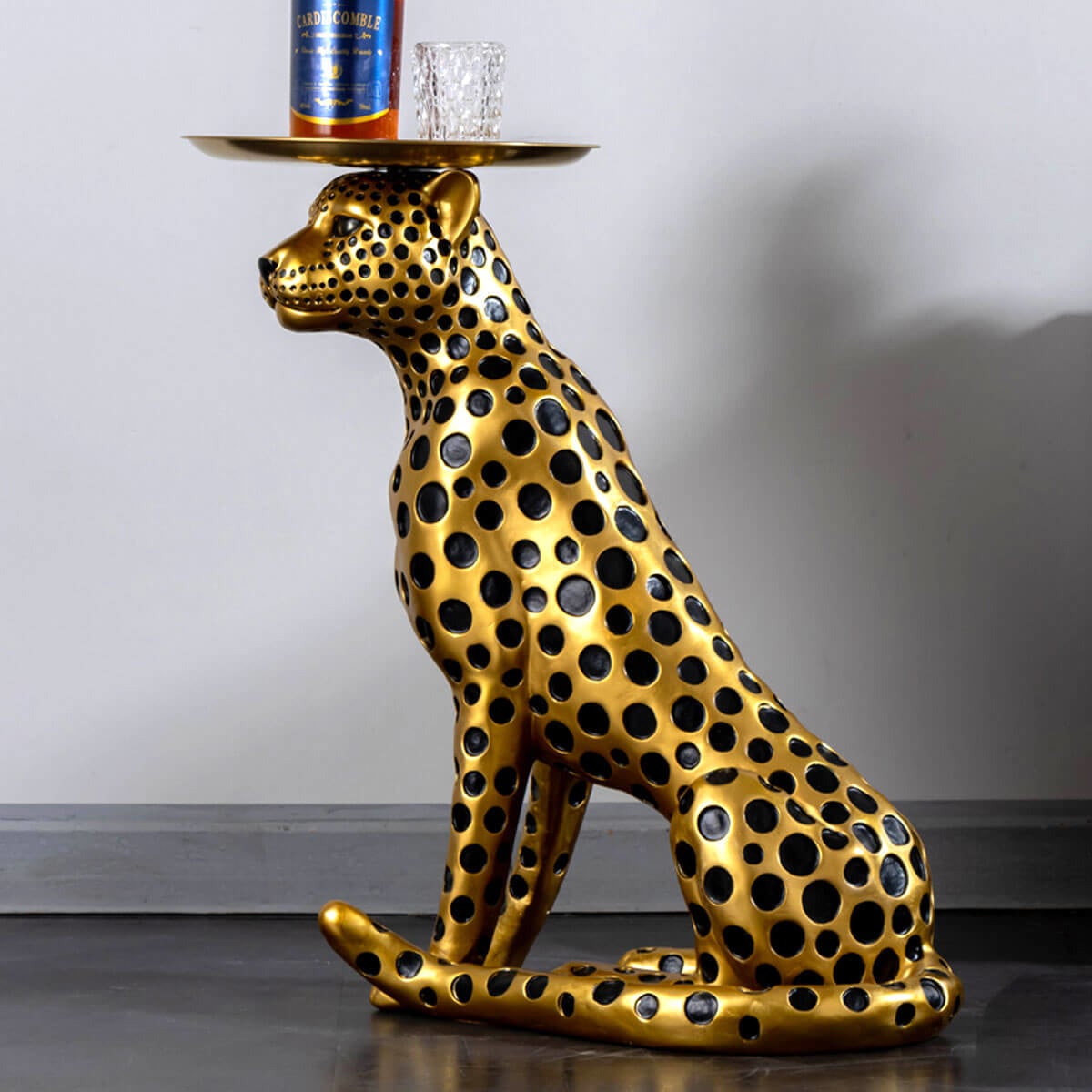 Leopard Side Table - Home Decor Accent