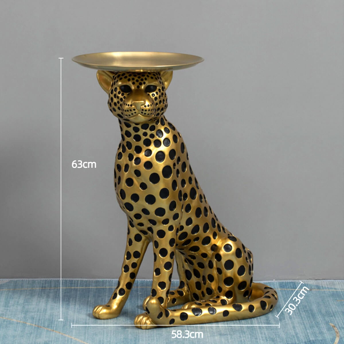 Modern Jungle Vibes - Leopard Side Table for a Unique Home Design Touch