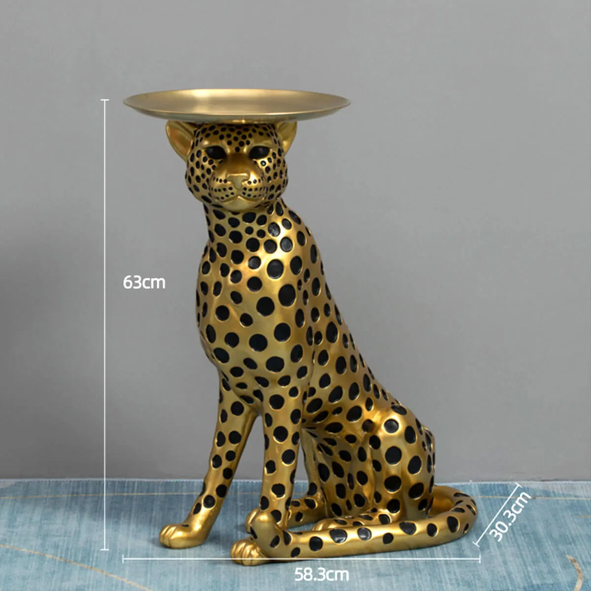 Modern Jungle Vibes - Leopard Side Table for a Unique Home Design Touch