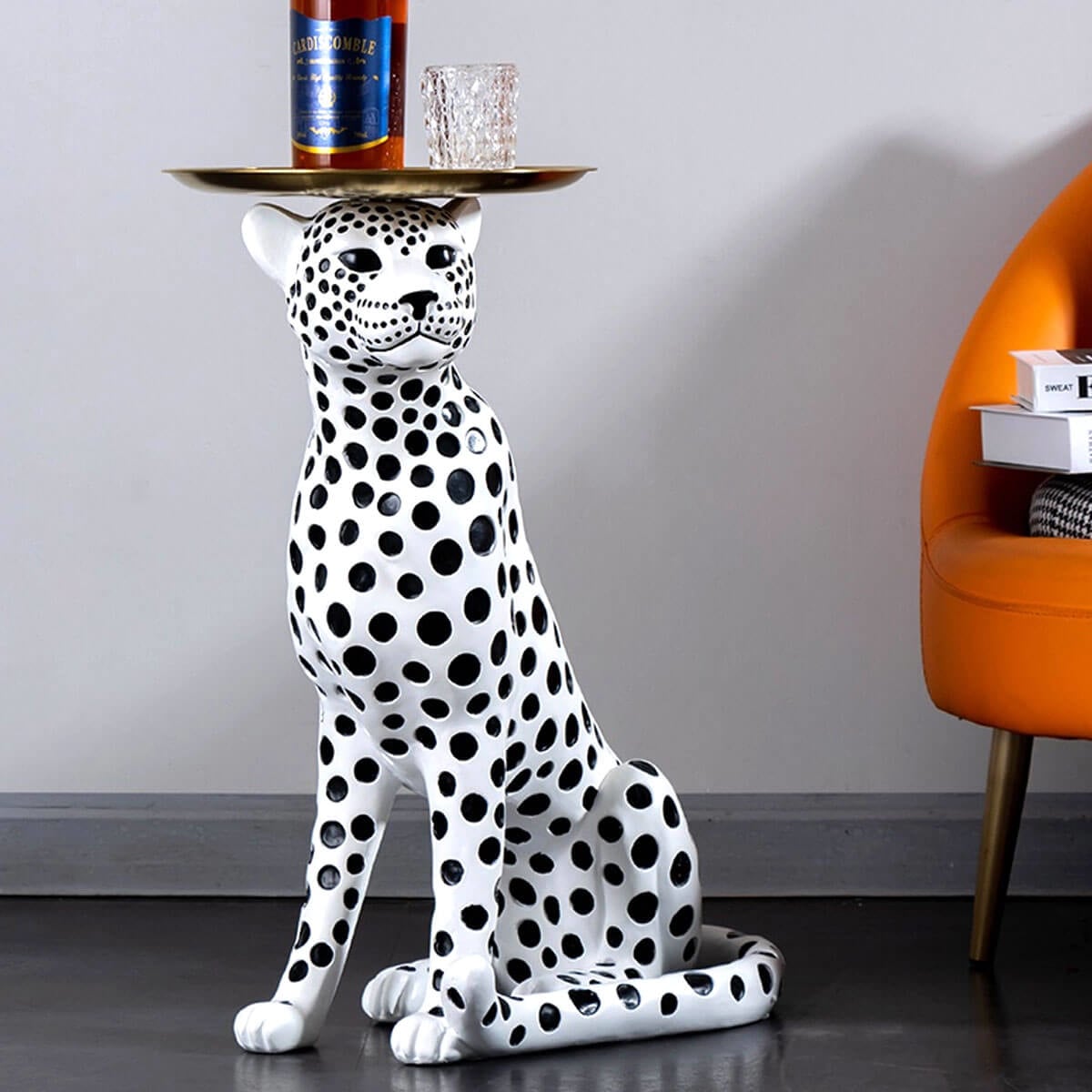 Leopard Side Table - Striking Animal-Inspired Home Decor Accent