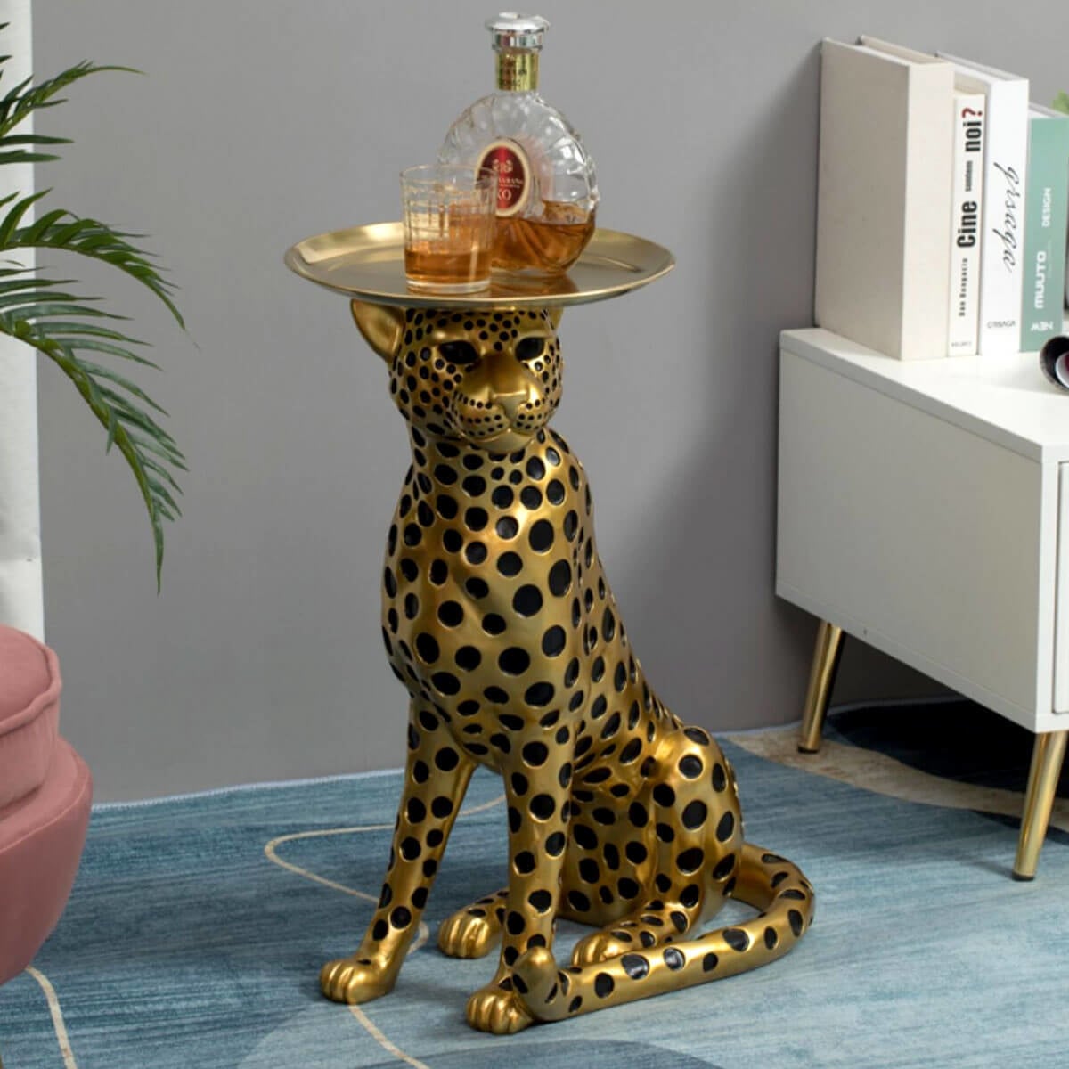Cheetah life size - metal art decorate