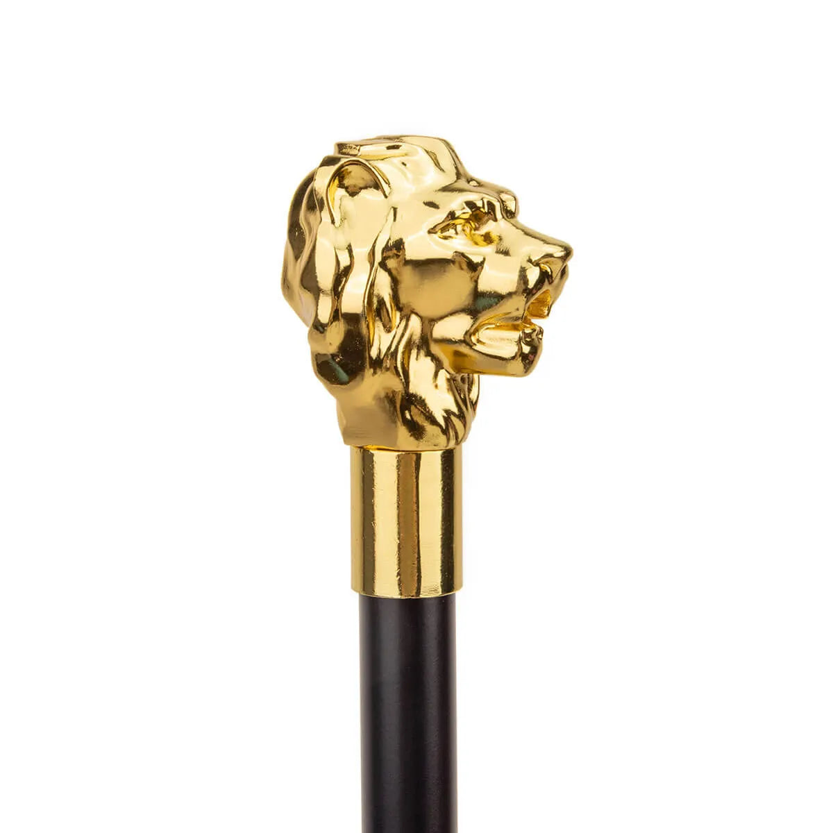 Lion Gold Handle Luxury Walking Cane